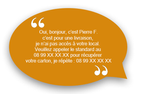 Exemple de spam vocal